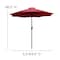 Flash Furniture Red 9 FT Round Umbrella - Crank and Tilt Function GM-402003-RED-GG - alternate 7